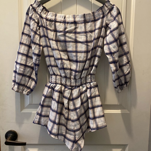 Blue Life Coppola Plaid Long Sleeve Romper- NWOT - Picture 9 of 10